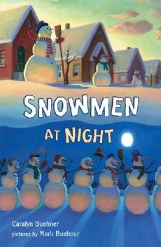 snowmen at night